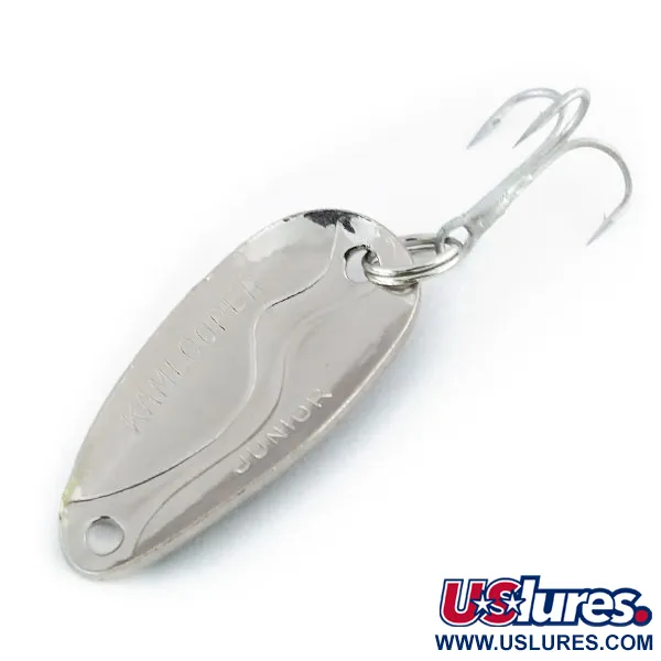 Acme Kamlooper Junior Lepel, Zwart/Wit/Nikkel, 7g, Vintage, #9801