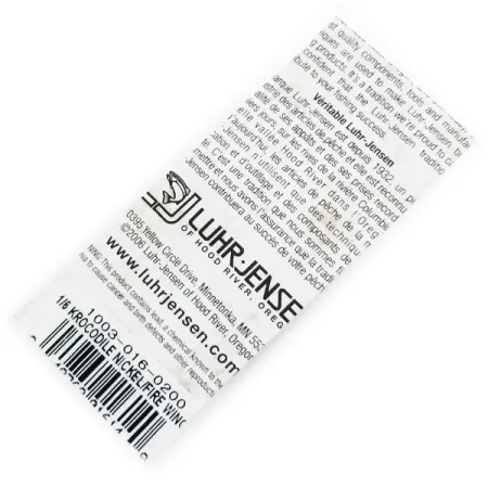 Luhr Jensen Krocodile Lepel, Nikkel/Fire Wing, 7g, vernikkeld, #1003-016-0200