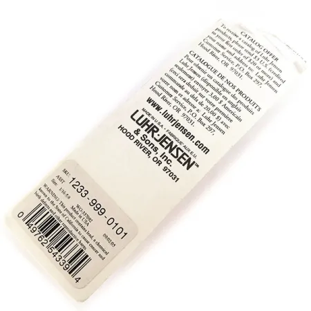 Luhr Jensen Lil' Kroc Lepel, Gehamerd nikkel, 14g, Stubby, #9806