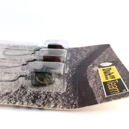 DUH!!! Head jig heads Kit, Olijf / Rood, 11g, Offset Haak, #9818