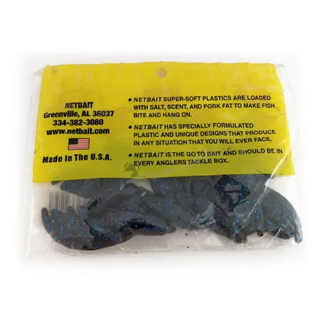 NetBait Paca Chunk Sr Softbait, Black Blue Flake, 7,5cm, Aroma, #9821