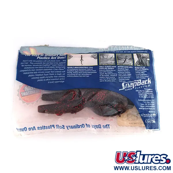 Terminator Snapback Creature softbait, Black Ruby, 10cm, #9826