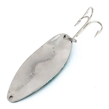 Acme Little Cleo Lepel, Nikkel / Groen, 35g, Messing Body, #9827