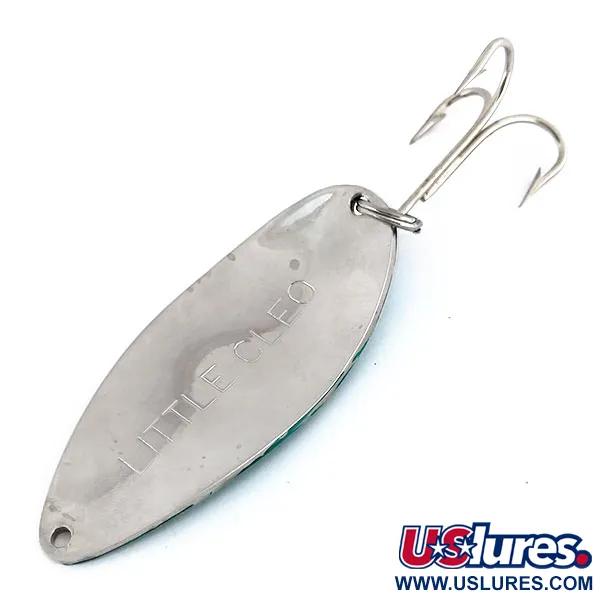 Acme Little Cleo Lepel, Nikkel / Groen, 35g, Messing Body, #9827