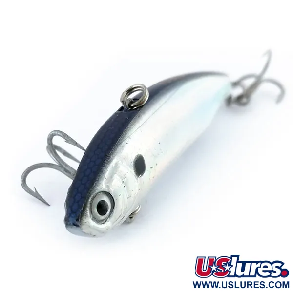 YO-ZURI Crystal VIBE Lipless Plug, Zilver/Blauw, 12g, Vibratie, #9843