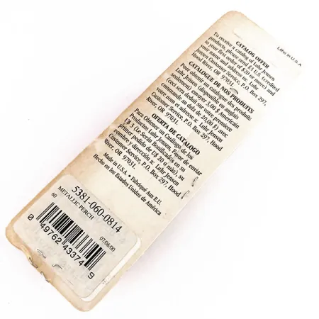 Luhr Jensen Nordic #60 Werppilker, Metal Tiger, 56g, Vintage, #9855