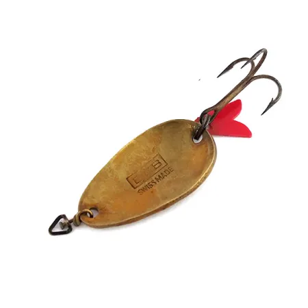 EGB Swiss made Lepel, Messing, 4g, Handgehamerd, #9857