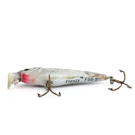 Berkley Frenzy Firestick Minnow Shallow FS6-S Plug, Silver, 4.4g, #9873