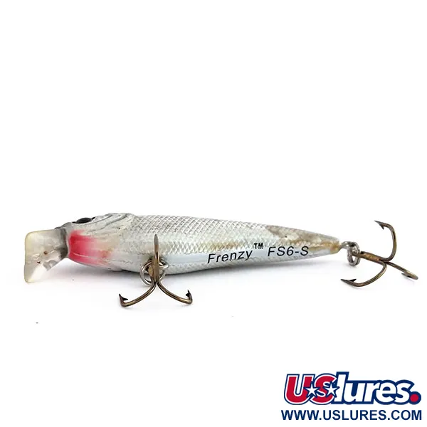 Berkley Frenzy Firestick Minnow Shallow FS6-S Plug, Silver, 4.4g, #9873