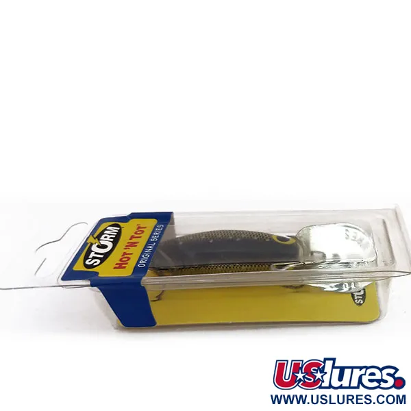 Storm Original Hot'N'Tot Plug, Goud/Zwart, 6.5g, Metalen Lip, #9876