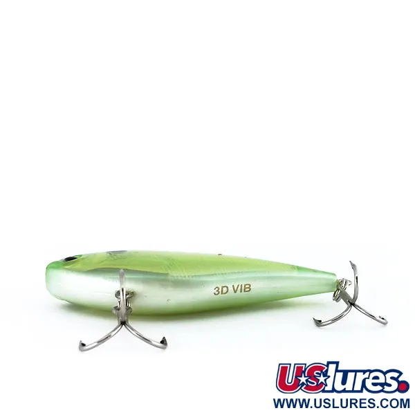 Yo-Zuri 3D VIB Lipless Crankbait, Groen, 12g, 3D Prisma-effect, #9889