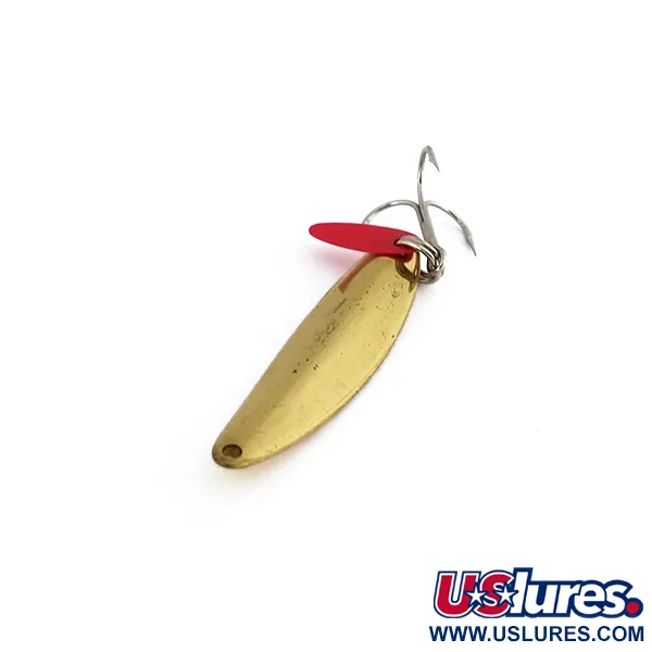 Bay de Noc Swedish pimple Verticale Lepel, Messing/Rood, 14g, #9902