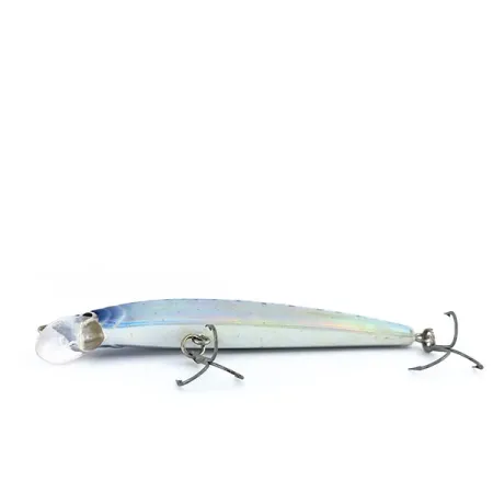 Yo-Zuri Crystal Minnow (F) Plug, Blue/Silver, 7.5g, Drijvend, #9913