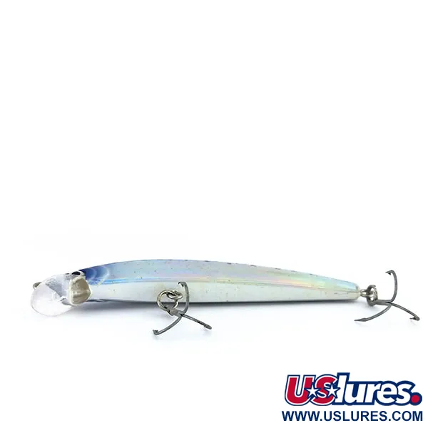 Yo-Zuri Crystal Minnow (F) Plug, Blue/Silver, 7.5g, Drijvend, #9913