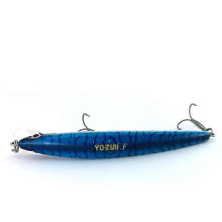 Yo-Zuri Crystal Minnow (F) Plug, Blue/Silver, 7.5g, Drijvend, #9913