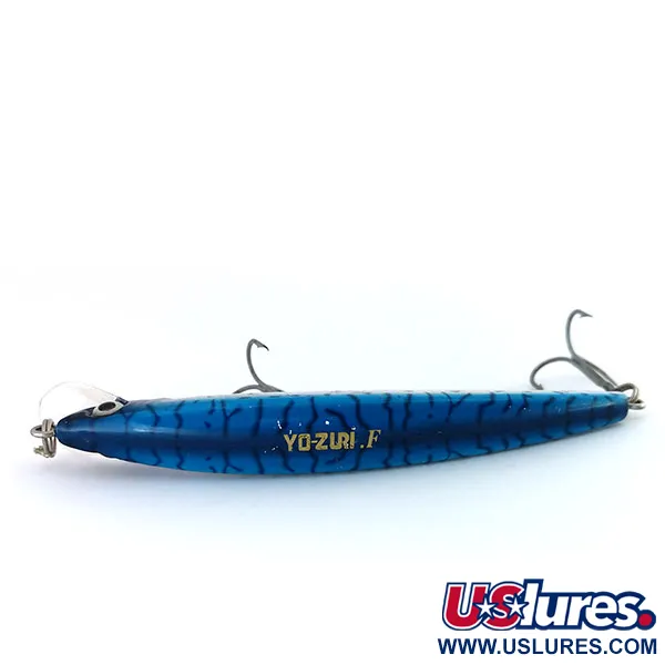 Yo-Zuri Crystal Minnow (F) Plug, Blue/Silver, 7.5g, Drijvend, #9913
