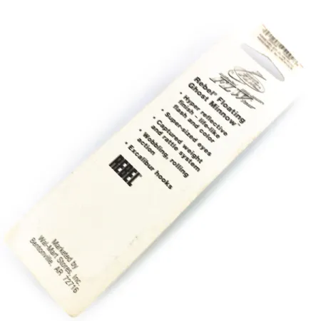 Rebel Floater Ghost Minnow Plug, Ghost, 7g, Interne Ratel, #9919