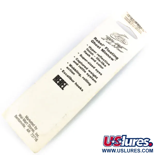 Rebel Floater Ghost Minnow Plug, Ghost, 7g, Interne Ratel, #9919