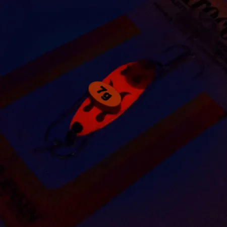 Luhr Jensen Krocodile Lepel, Rood/Zwart, 7g, Vintage, #9921