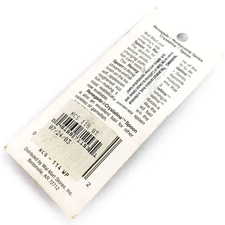 Renegade Honeycomb Series Crystalina Spoon, Groen-Oranje, 7g, Wafelstructuur, #9925