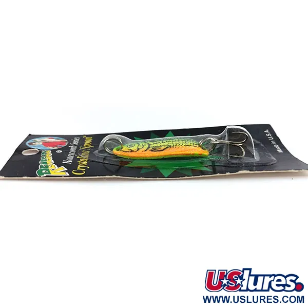 Renegade Honeycomb Series Crystalina Spoon, Groen-Oranje, 7g, Wafelstructuur, #9925