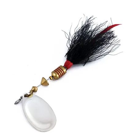 Mepps Aglia 2 dressed (bucktail) Spinner, Zilver, 4,7g, Bucktail, #9945