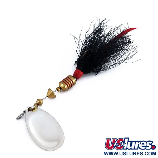 Mepps Aglia 2 dressed (bucktail) Spinner, Zilver, 4,7g, Bucktail, #9945