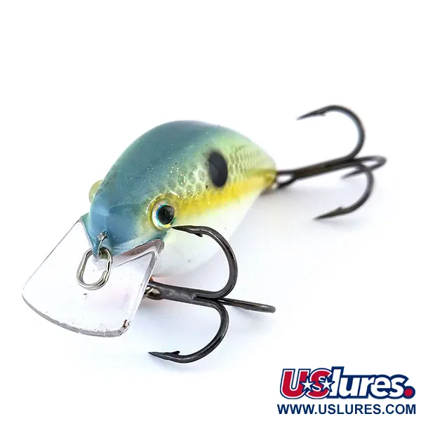Strike King square bill Crankbait, Groen Geel Parelmoer, 7g, #9959