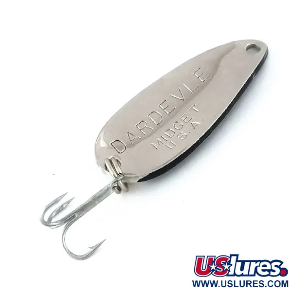 Eppinger Dardevle Midget Lepel, Zwart/Wit/Nikkel, 6g, #9978