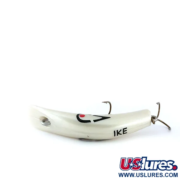 Lazy Ike Kunstaas, Wit parelmoer, 6g, Banaanvorm, #9990