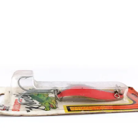 Luhr Jensen Lil' Kroc (Krocodile Stubby) Lepel, Rood/Nikkel, 14g, #9996