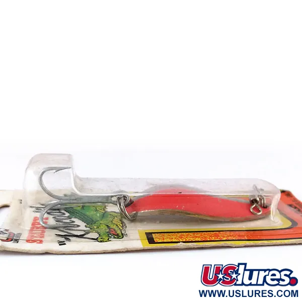 Luhr Jensen Lil' Kroc (Krocodile Stubby) Lepel, Rood/Nikkel, 14g, #9996